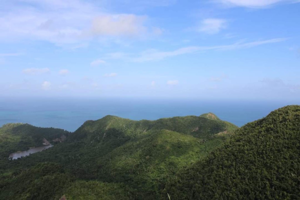 Landscape image of mountain in Providencia Island